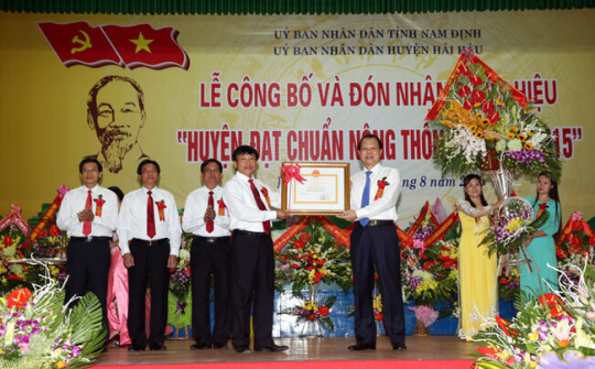 Huyện Hải Hậu  “Xây dựng nông thôn mới không có điểm dừng”