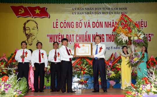 Huyện Hải Hậu “Xây dựng nông thôn mới không có điểm dừng”