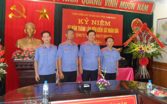 Viện kiểm sát nhân dân tinh Nam Định:  Chuyển biến mạnh về chất lượng hiệu quả công tác