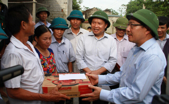 Phó Thủ tướng chỉ đạo khắc phục hậu quả mưa lũ tại Thanh Hóa