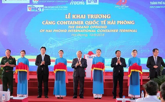 Khai trương cảng container quốc tế Hải Phòng