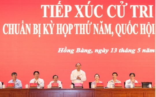 Thủ tướng tiếp xúc cử tri và làm việc tại Hải Phòng
