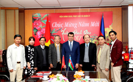 Đại sứ CH Azerbaijan thăm và làm việc với Viện Chính sách, Pháp luật và Quản lý