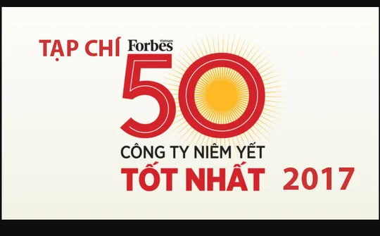 Forbes công bố 50 công ty niêm yết tốt nhất năm 2017