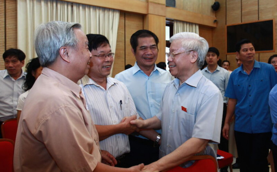 Tổng Bí thư Nguyễn Phú Trọng: Mong cử tri tiếp tục sát cánh, tiếp thêm sinh lực, sức sống mới