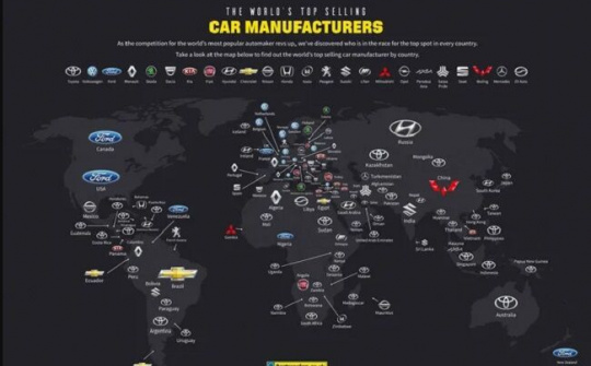 Thương hiệu nào đang thống trị thị trường ô tô châu Á và thế giới?
