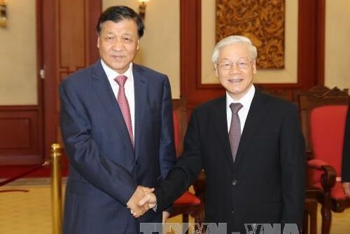 Tổng Bí thư Nguyễn Phú Trọng tiếp Đoàn đại biểu Đảng Cộng sản Trung Quốc
