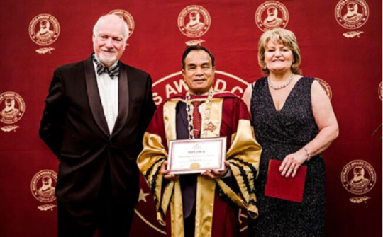 Tổng Giám đốc Tân Quang Minh - ông Nguyễn Đặng Hiến được trao “Giáo sư danh dự của Liên minh Học thuật"