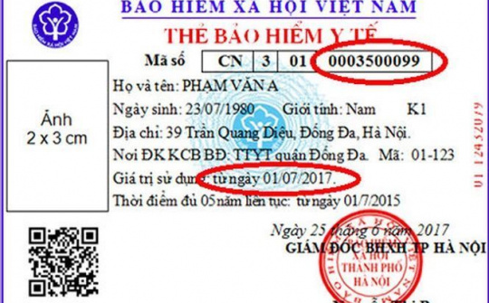 Thẻ BHYT mới: Con số cho biết mức tiền được hưởng khi khám chữa bệnh