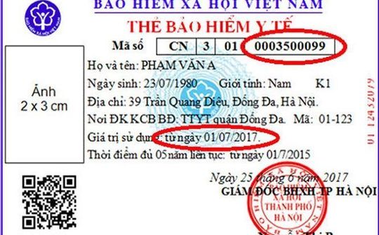 Thẻ BHYT mới: Con số cho biết mức tiền được hưởng khi khám chữa bệnh