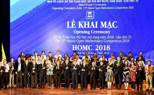 8 quốc gia tham dự Kỳ thi Toán học Hà Nội mở rộng HOMC 2018