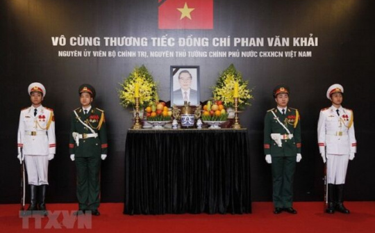 Lãnh đạo Đảng, Nhà nước viếng nguyên Thủ tướng Phan Văn Khải