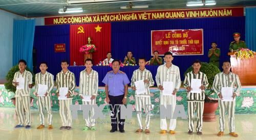 42 phạm nhân được tha tù trước thời hạn