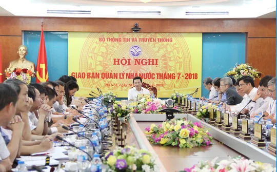 Bộ TT&TT giao ban quản lý nhà nước tháng 7 năm 2018