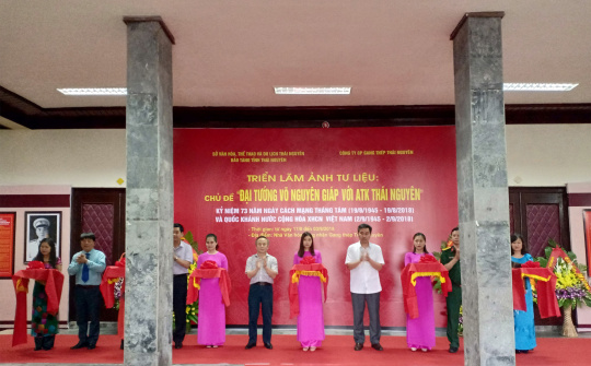 Triển lãm ảnh Đại tướng Võ Nguyên Giáp với ATK Thái Nguyên