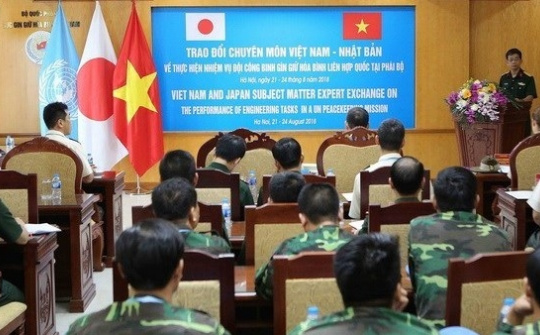 Vietnamese, Japanese sappers share peacekeeping experience