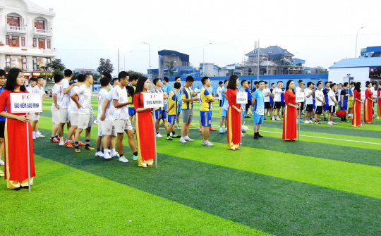 Khai mạc giải bóng đá Auto-Bank Cup Nam Định lần thứ nhất năm 2018