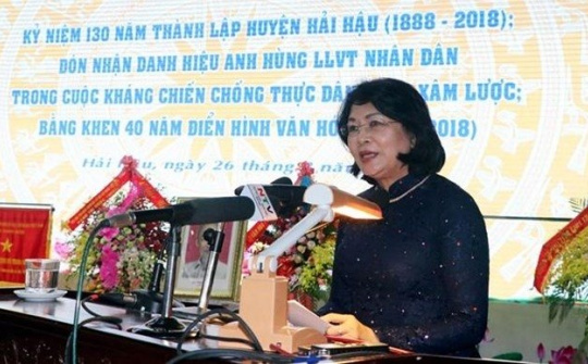 Hai Hau district receives Hero of People’s Armed Forces title