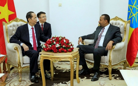 President meets with Ethiopian Prime Minister