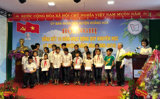 Thanh Hóa: Quỹ Khuyến học Lê Xuân Lan 10 năm sức lan tỏa