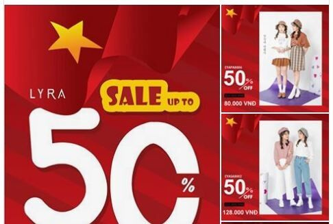 Hàng loạt shop thời trang tung khuyến mãi 'khủng' dịp 2/9