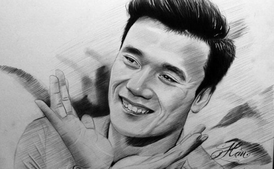 Chân dung cầu thủ Việt Nam qua nét vẽ của nam sinh Sài Gòn