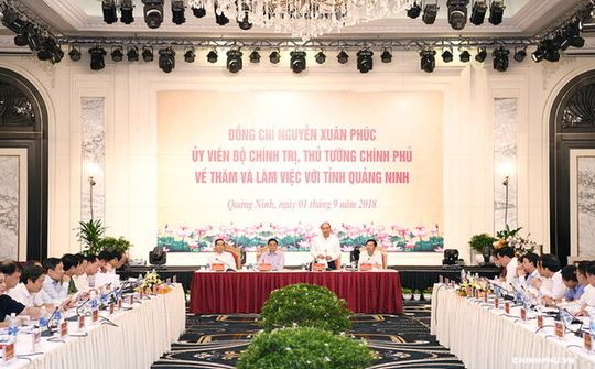 Thủ tướng làm việc với lãnh đạo chủ chốt tỉnh Quảng Ninh