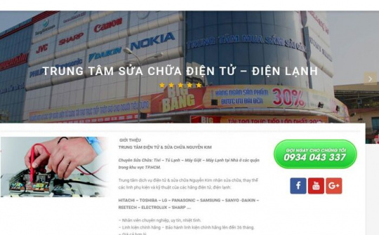 Tràn lan website giả mạo thương hiệu hàng điện máy