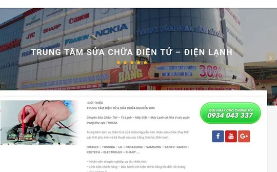 Tràn lan website giả mạo thương hiệu hàng điện máy