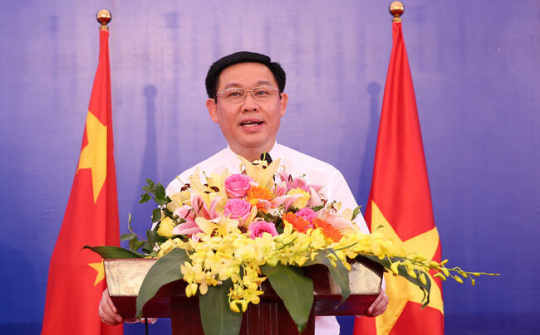 Phó Thủ tướng Vương Đình Huệ dự lễ khai trương cặp cửa khẩu Chi Ma-Ái Điểm