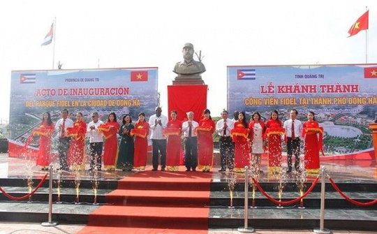Quảng Trị: Khánh thành Công viên mang tên lãnh tụ Fidel 