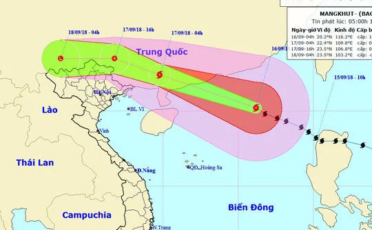 Siêu bão Mangkhut đổ bộ vào Trung Quốc, suy yếu nhanh