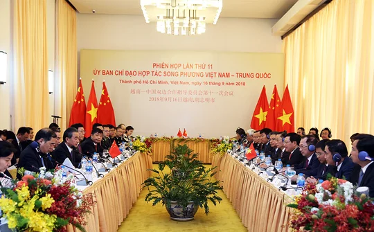 Việt Nam - Trung Quốc thúc đẩy hợp tác chiến lược toàn diện