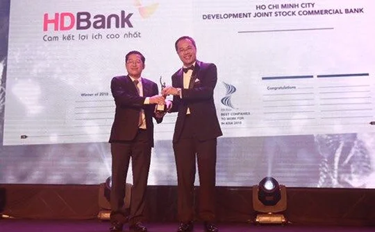 HDBank vinh dự nhận danh hiệu 'Nơi làm việc tốt nhất Châu Á'