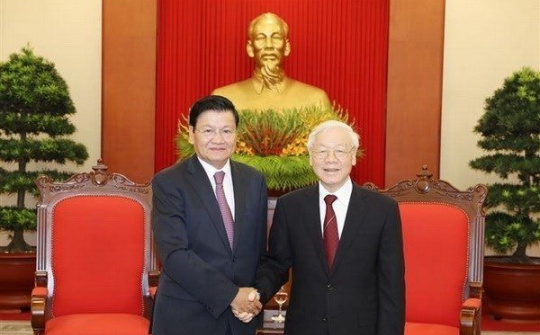 Party chief welcomes Lao Prime Minister