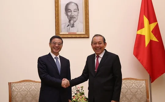 Phó Thủ tướng Trương Hòa Bình tiếp Chánh án Tòa án nhân dân tối cao Trung Quốc