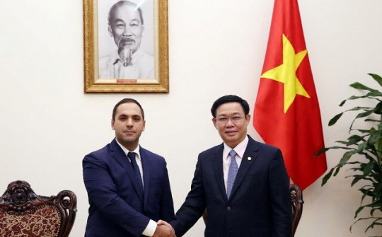 Phó Thủ tướng Vương Đình Huệ tiếp Bộ trưởng Kinh tế Bulgaria