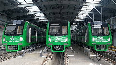 5 tàu trên đường sắt Cát Linh – Hà Đông chính thức chạy thử
