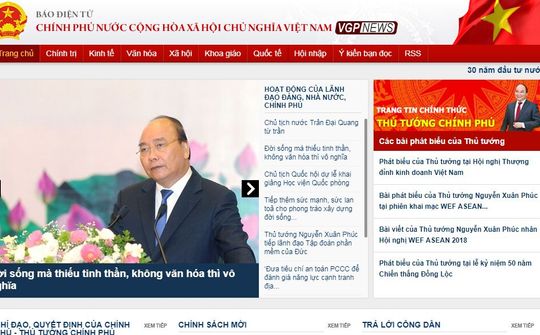 Bổ sung Báo điện tử Chính phủ vào Quy hoạch