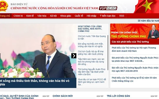 Bổ sung Báo điện tử Chính phủ vào Quy hoạch