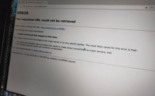 Người dùng hoang mang vì Zalo, báo thanh niên, tiền phong... không truy cập được