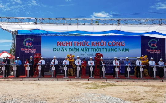 Khởi công nhà máy điện mặt trời Sông Lũy 1 gần nghìn tỷ đồng