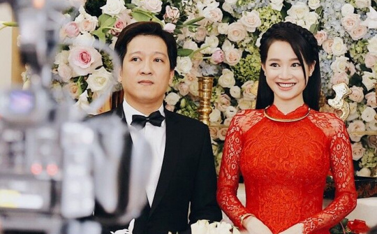 Nhã Phương rạng rỡ bên Trường Giang trong ngày cưới