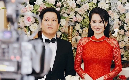 Nhã Phương rạng rỡ bên Trường Giang trong ngày cưới