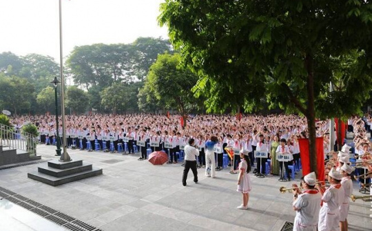 Toàn cảnh hơn 20 triệu học sinh cả nước tham dự Lễ khai giảng năm học mới