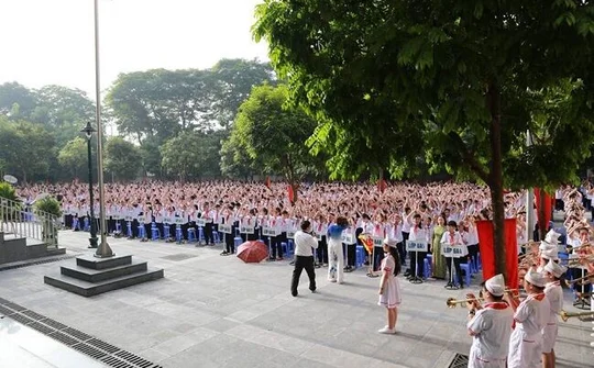 Toàn cảnh hơn 20 triệu học sinh cả nước tham dự Lễ khai giảng năm học mới