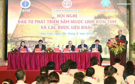 Thủ tướng dự Hội nghị về đầu tư phát triển sâm Ngọc Linh và các dược liệu khác
