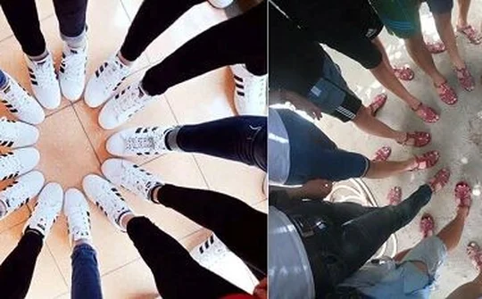 Trào lưu mùa khai giảng: Cả lớp rủ nhau sắm đồng phục giày, dép cực 'chất'