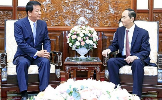 Chủ tịch nước Trần Đại Quang tiếp Đại sứ đặc biệt Việt-Nhật, Nhật-Việt R.Sugi