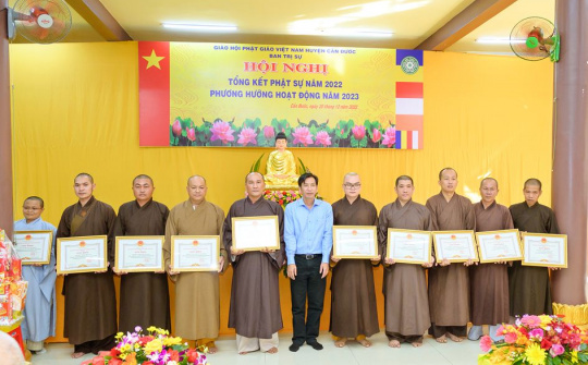 Ban Trị sự Phật giáo huyện Cần Đước triển khai công tác, tổng kết hoạt động Phật sự cuối năm